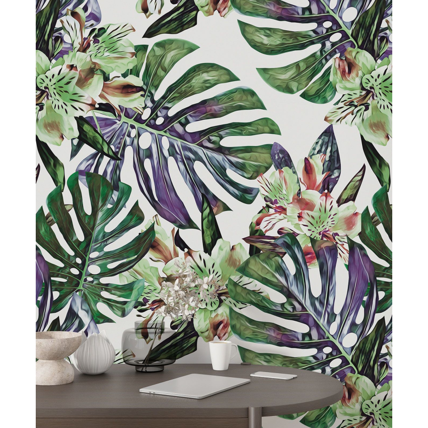 Papier peint motif XL - Motif botanique