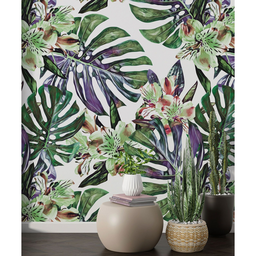 Papier peint motif XL - Motif botanique