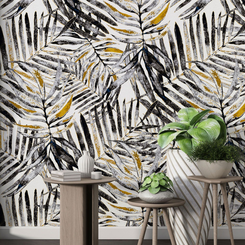Papier peint motif XL - Motif botanique