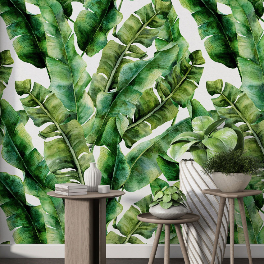 Papier peint motif XL - Motif botanique