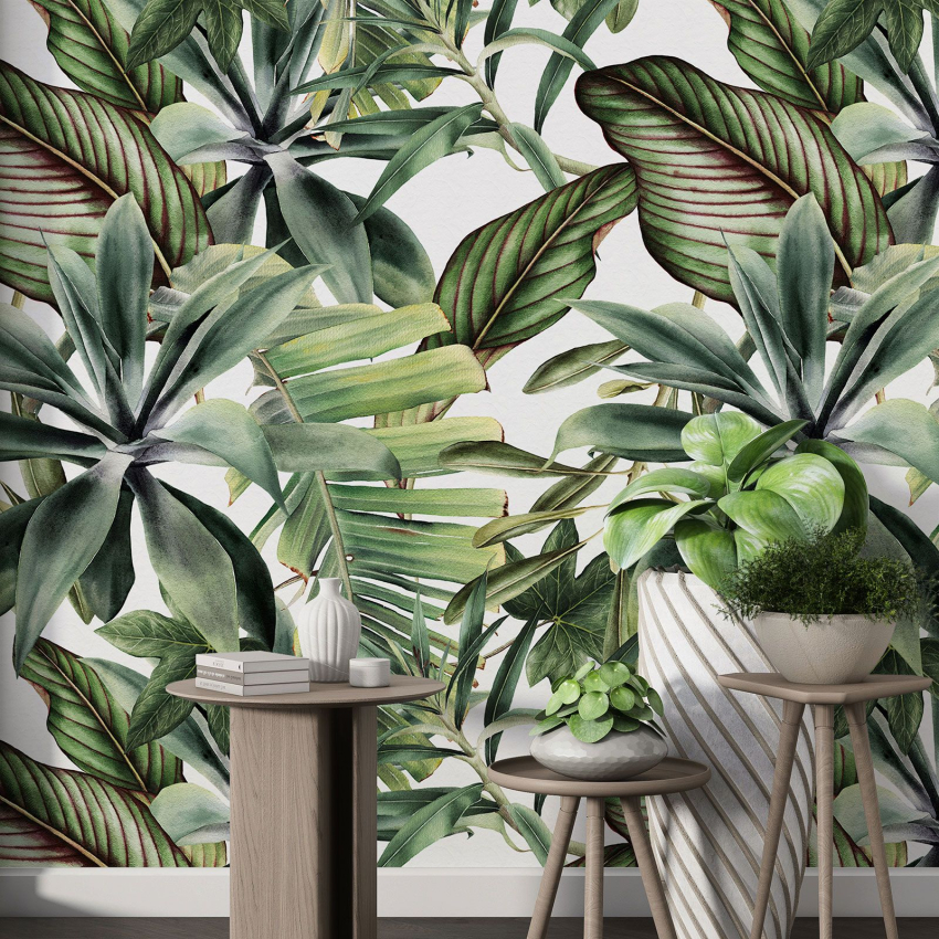 Papier peint motif XL - Motif botanique