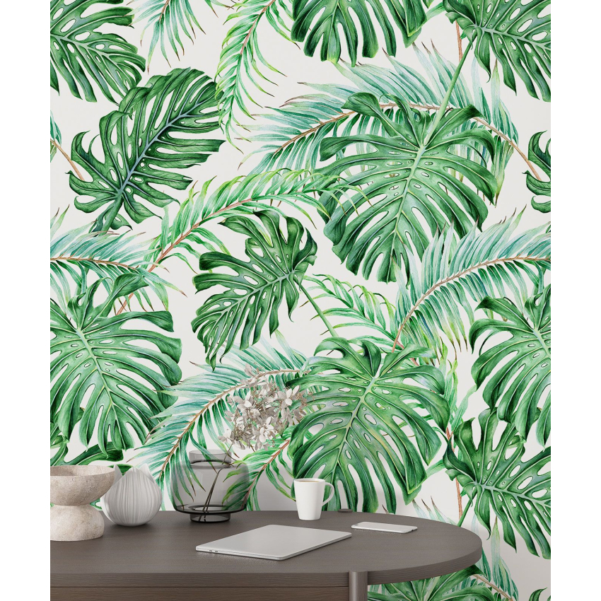 Papier peint motif XL - Motif botanique