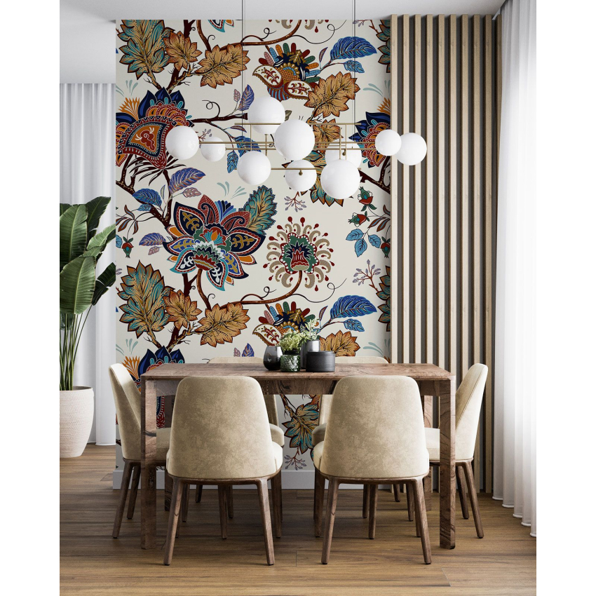 Papier peint motif XL - Motif botanique