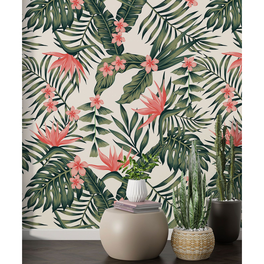 Papier peint motif XL - Motif botanique