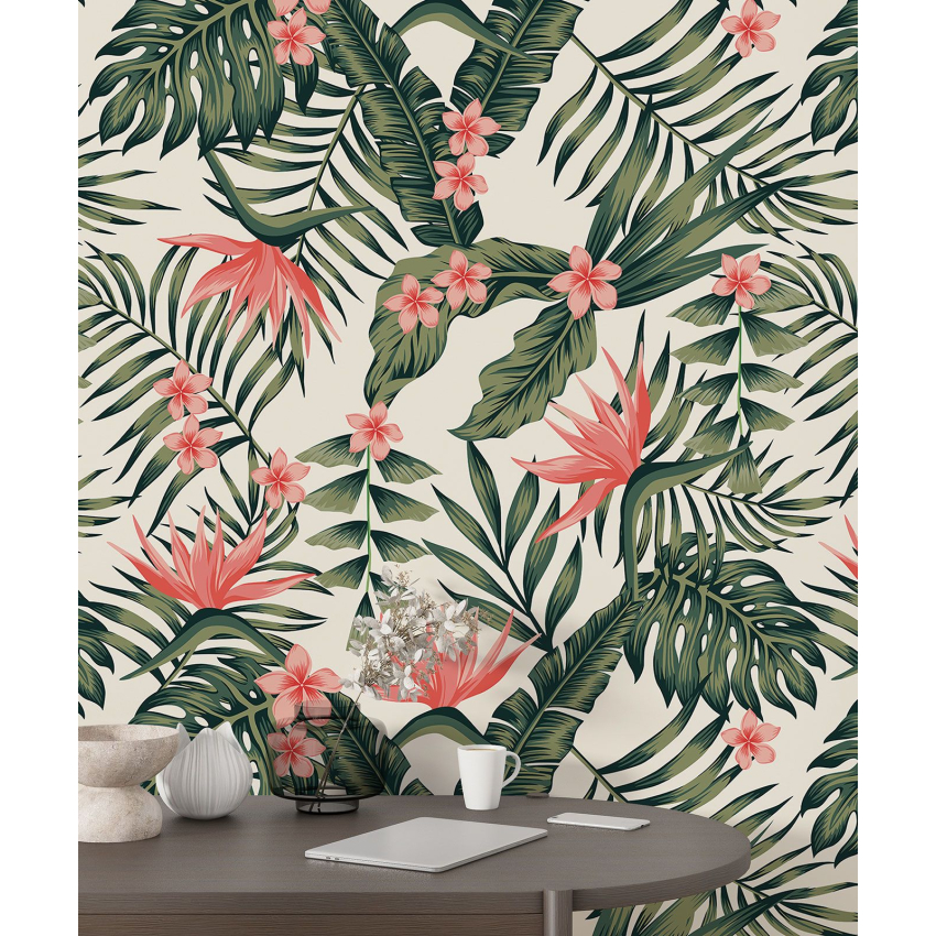 Papier peint motif XL - Motif botanique
