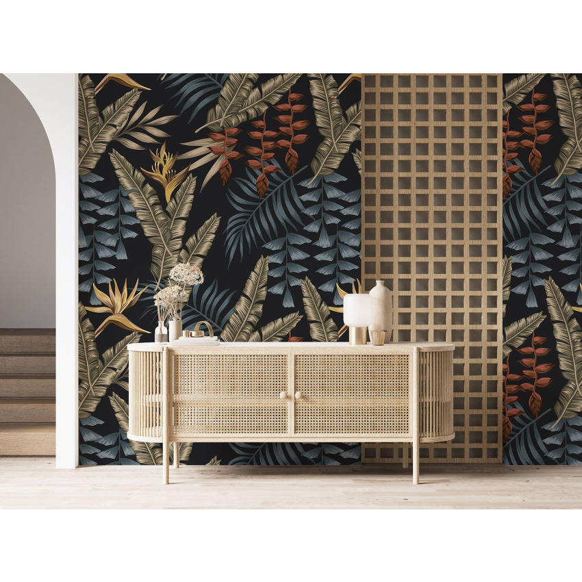Papier peint motif XL - Motif botanique