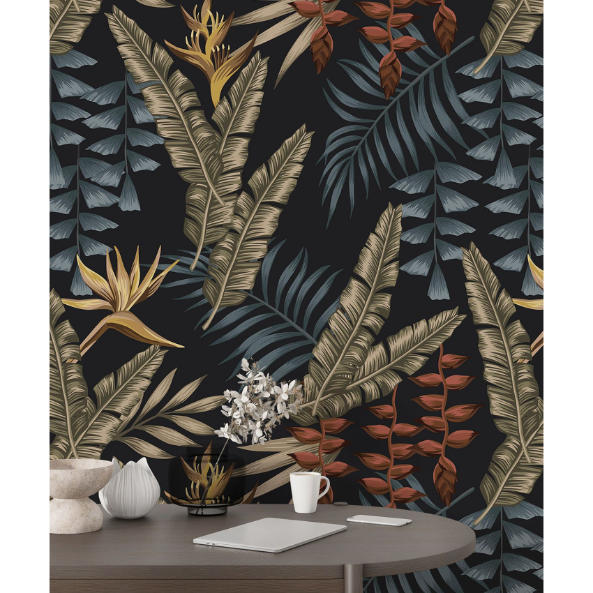 Papier peint motif XL - Motif botanique