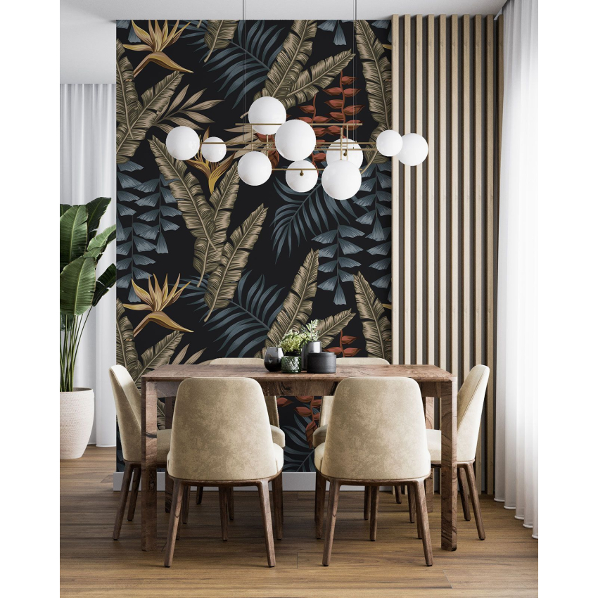 Papier peint motif XL - Motif botanique