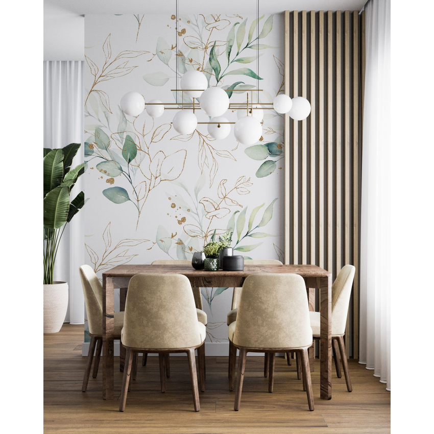 Papier peint motif XL - Motif botanique