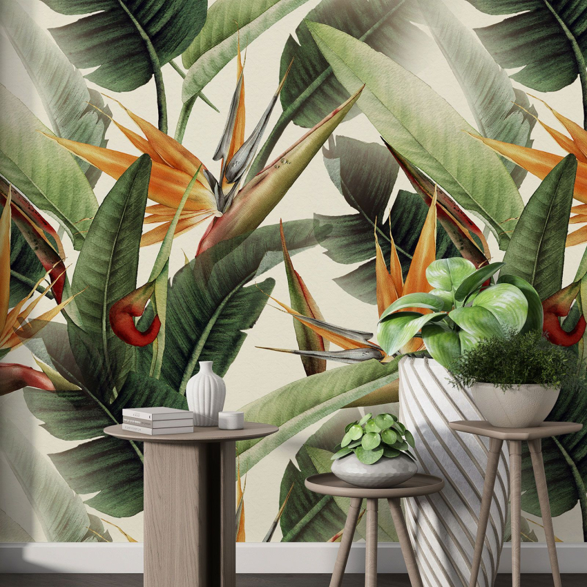 Papier peint motif XL - Motif botanique