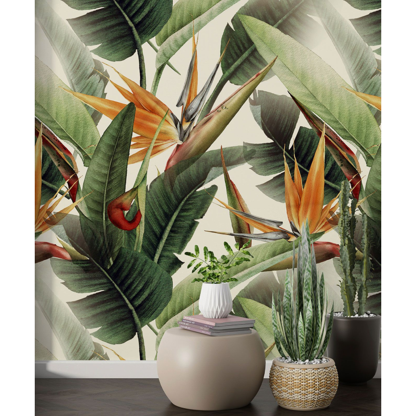 Papier peint motif XL - Motif botanique