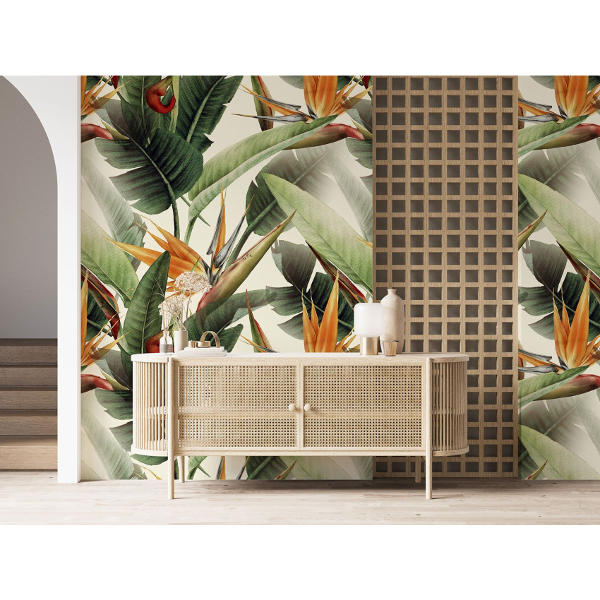 Papier peint motif XL - Motif botanique