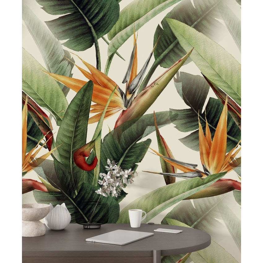 Papier peint motif XL - Motif botanique