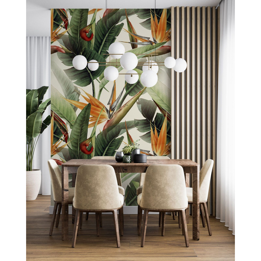 Papier peint motif XL - Motif botanique