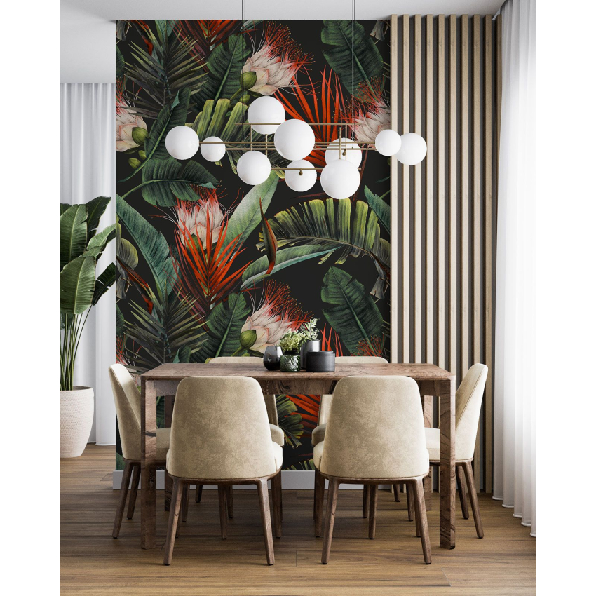 Papier peint motif XL - Motif botanique