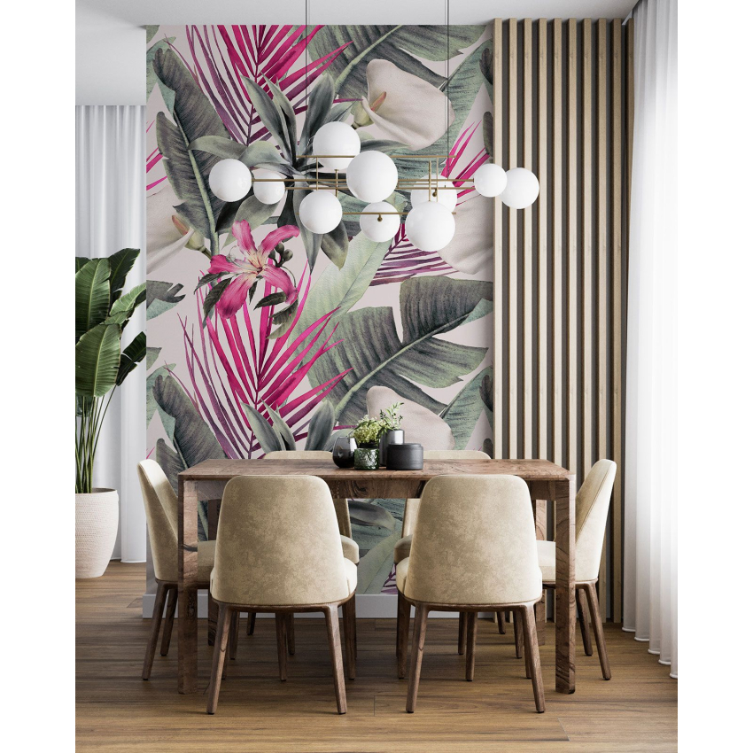 Papier peint motif XL - Motif botanique