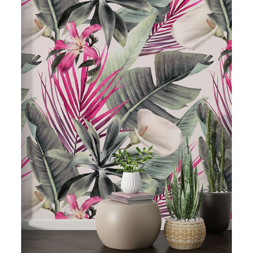 Papier peint motif XL - Motif botanique