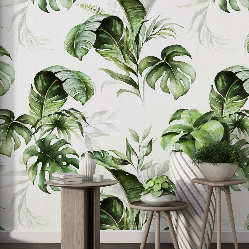Papier peint motif XL - Motif botanique