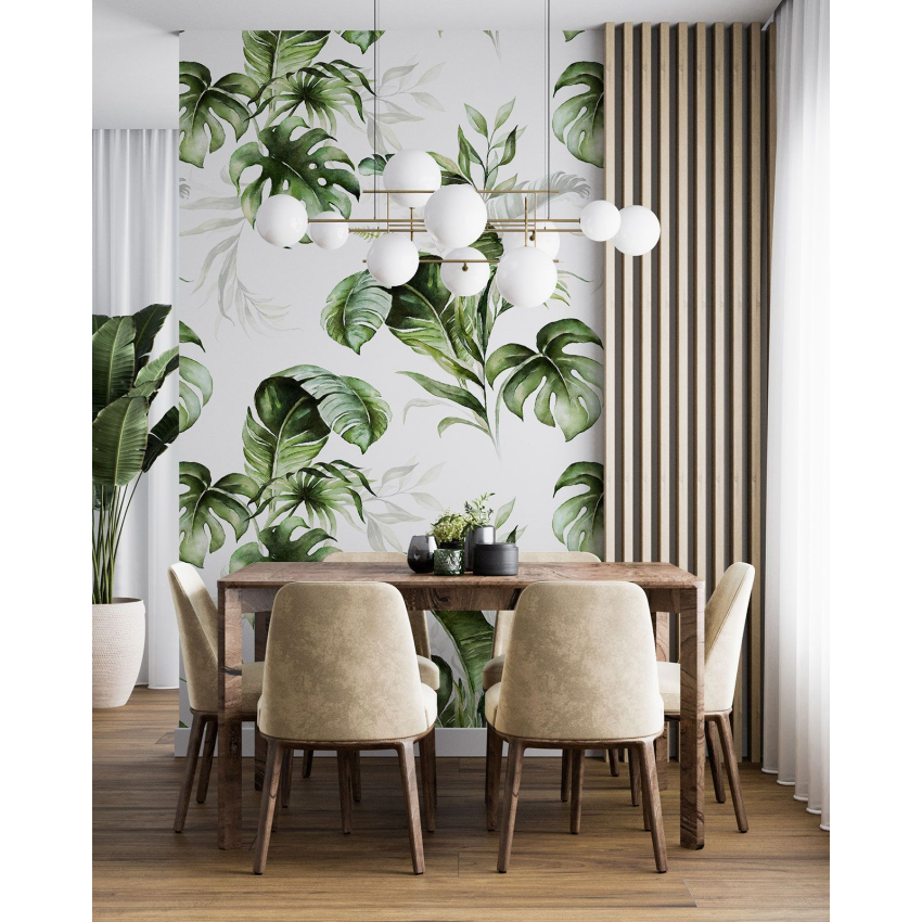 Papier peint motif XL - Motif botanique