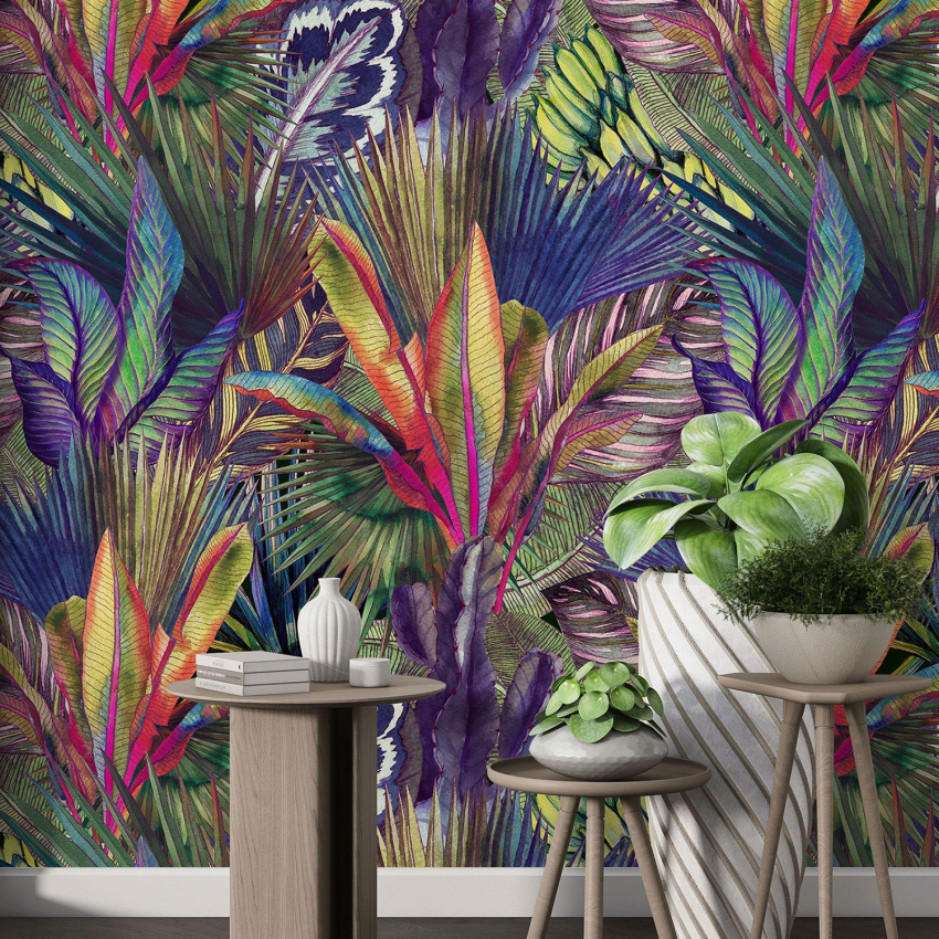 Papier peint motif XL - Motif botanique