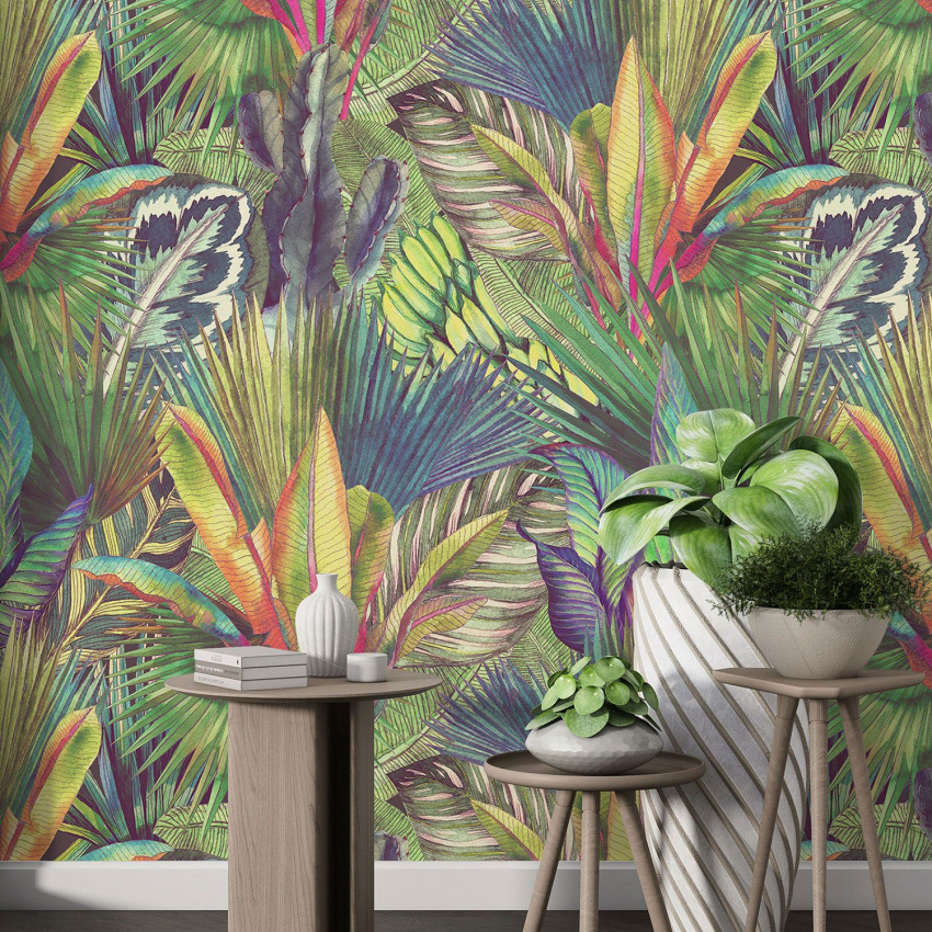 Papier peint motif XL - Motif botanique