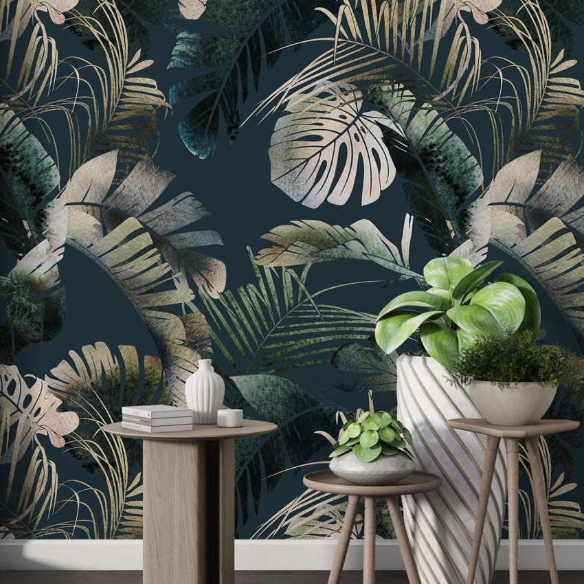 Papier peint motif XL - Motif botanique