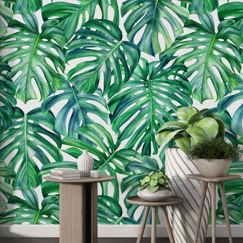 Papier peint motif XL - Motif botanique