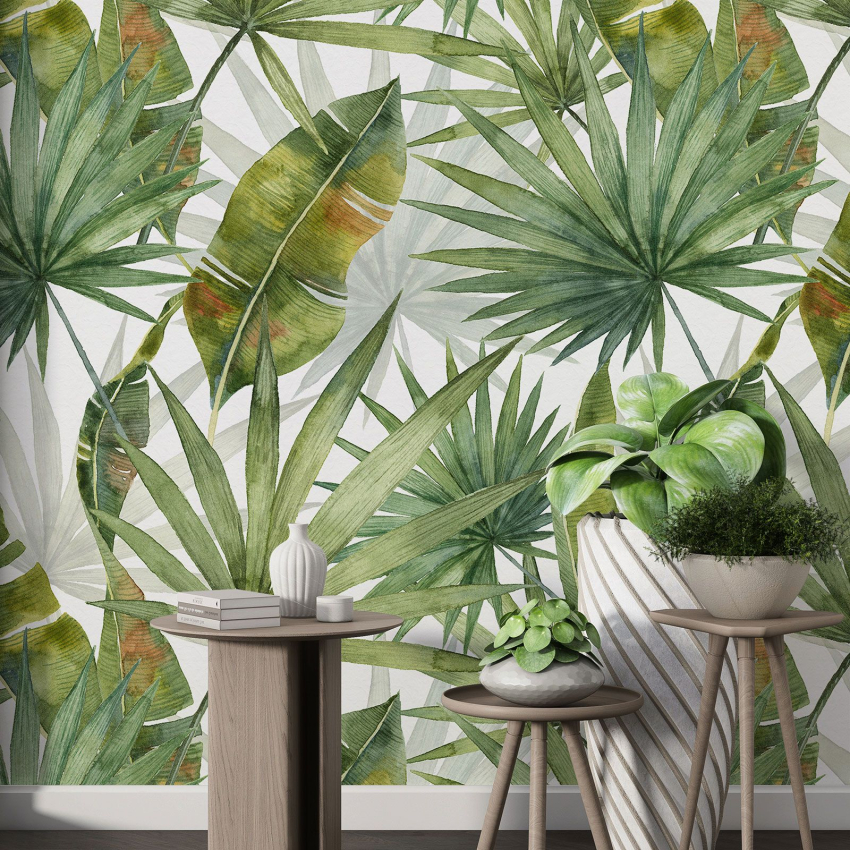 Papier peint motif XL - Motif botanique