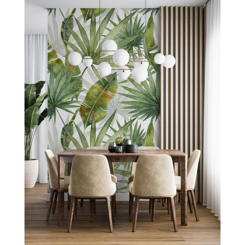 Papier peint motif XL - Motif botanique