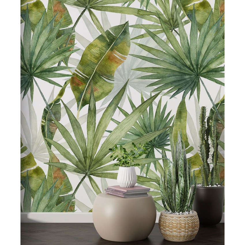 Papier peint motif XL - Motif botanique