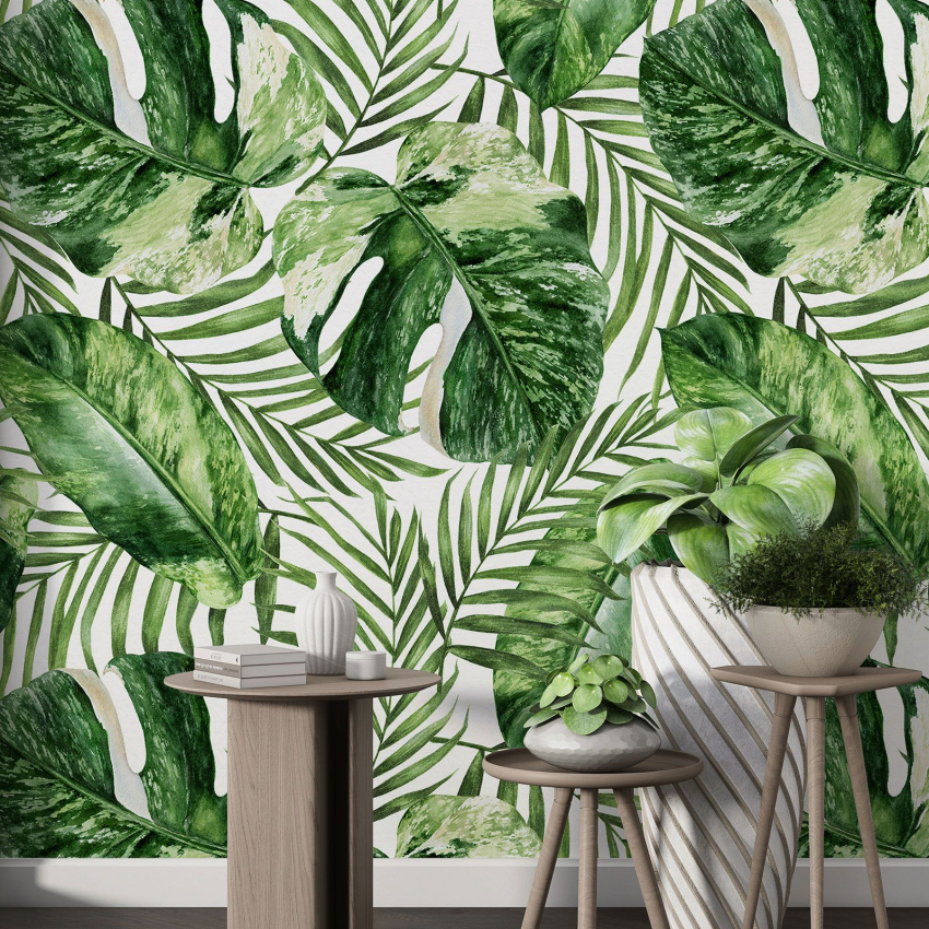 Papier peint motif XL - Motif botanique