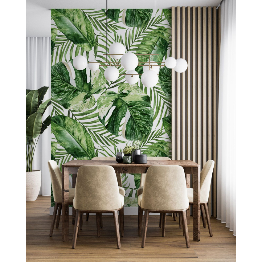 Papier peint motif XL - Motif botanique