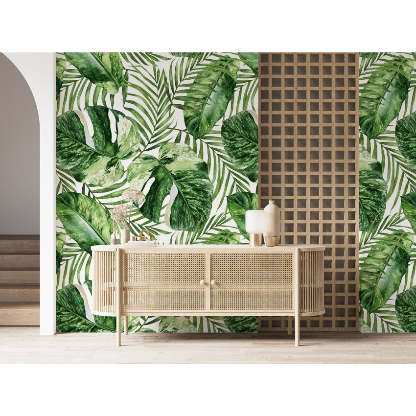 Papier peint motif XL - Motif botanique
