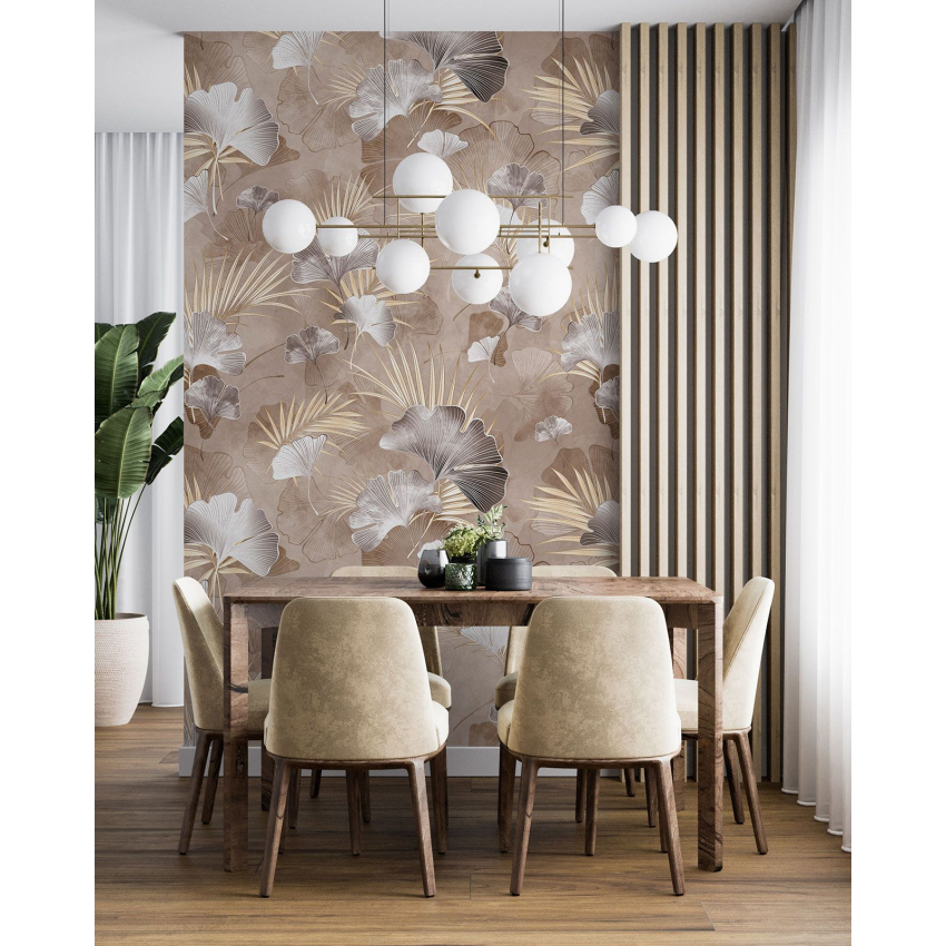 Papier peint motif XL - Motif botanique