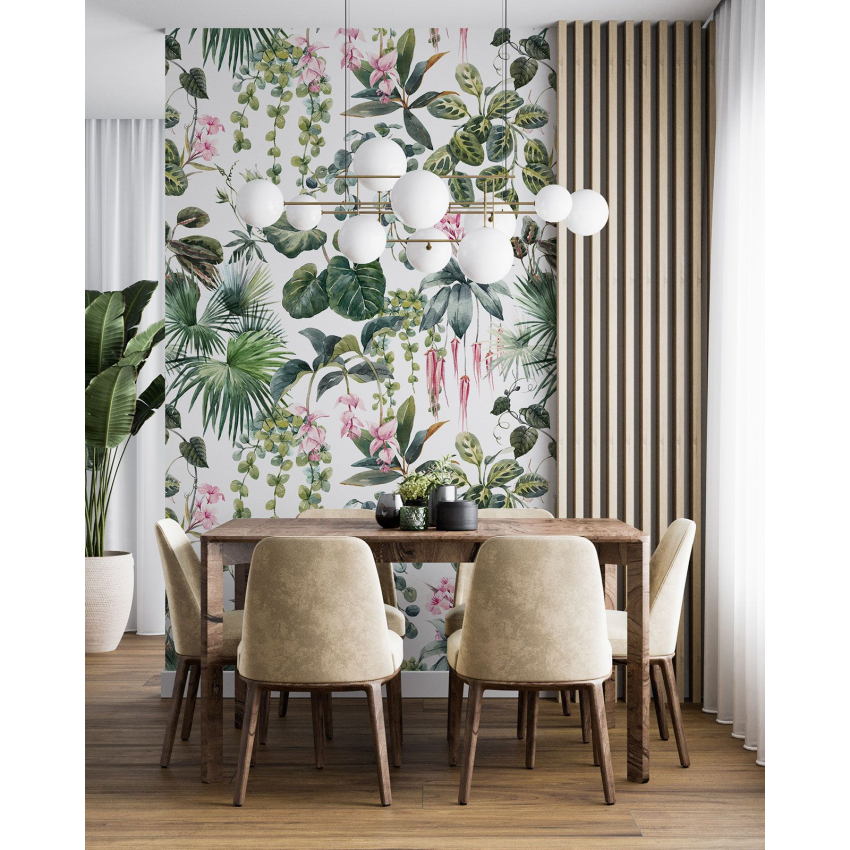 Papier peint motif XL - Motif botanique