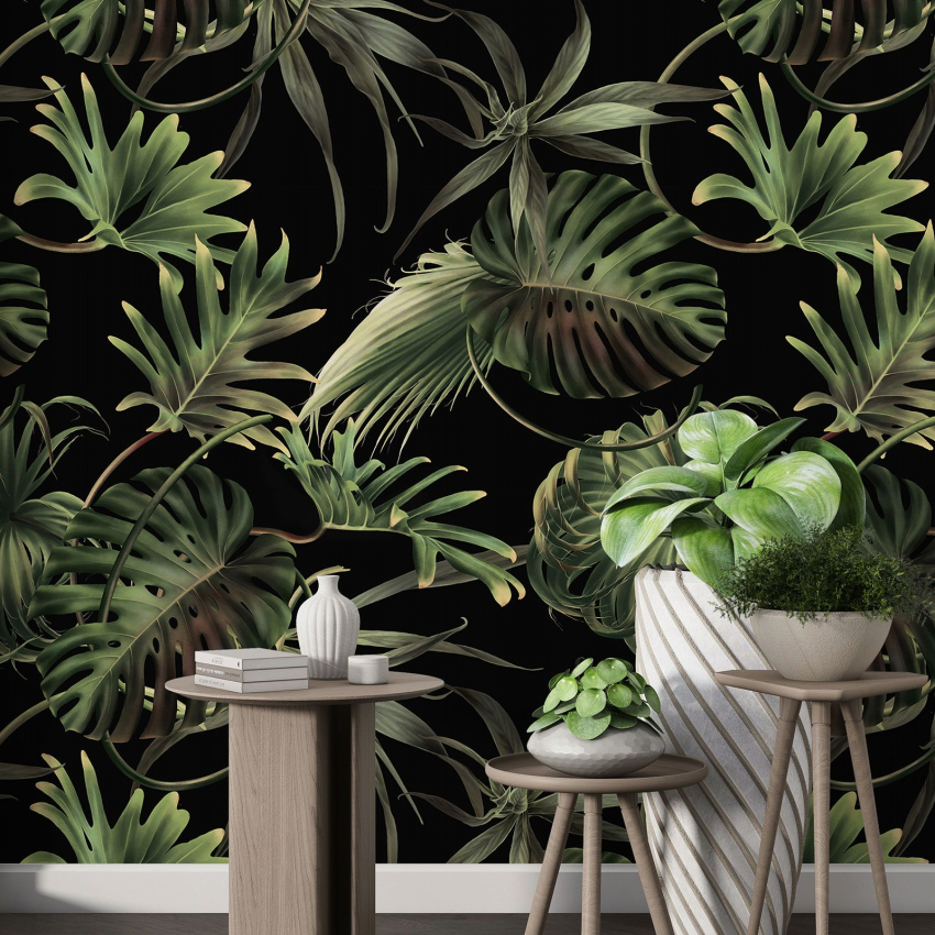 Papier peint motif XL - Motif botanique