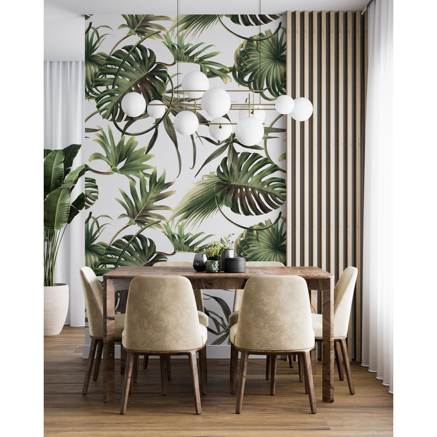 Papier peint motif XL - Motif botanique