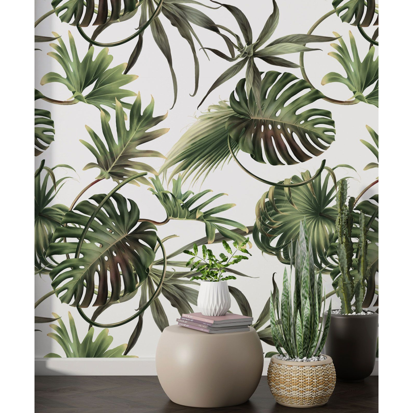 Papier peint motif XL - Motif botanique
