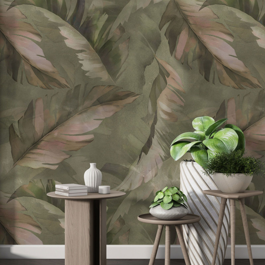 Papier peint motif XL - Motif botanique