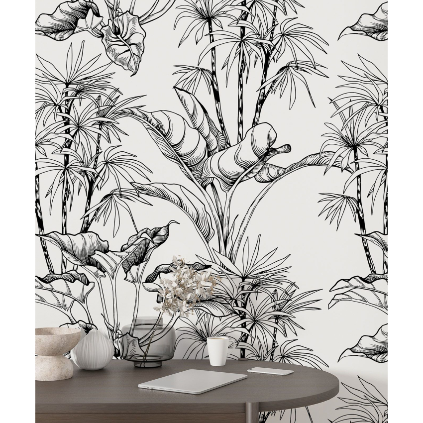 Papier peint motif XL - Motif botanique
