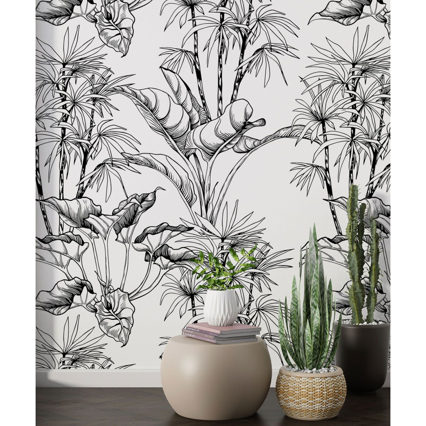 Papier peint motif XL - Motif botanique