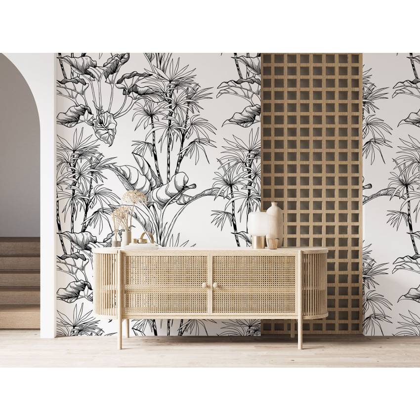 Papier peint motif XL - Motif botanique