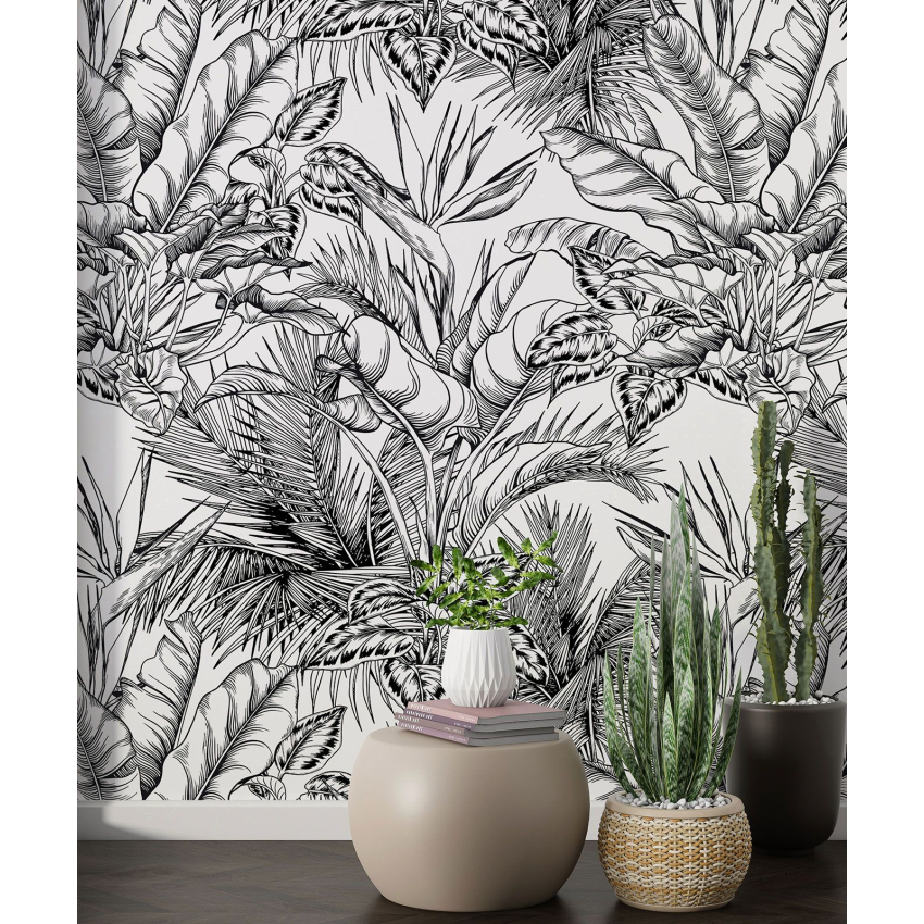 Papier peint motif XL - Motif botanique