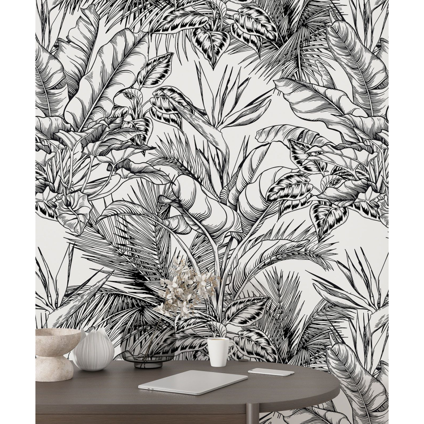 Papier peint motif XL - Motif botanique