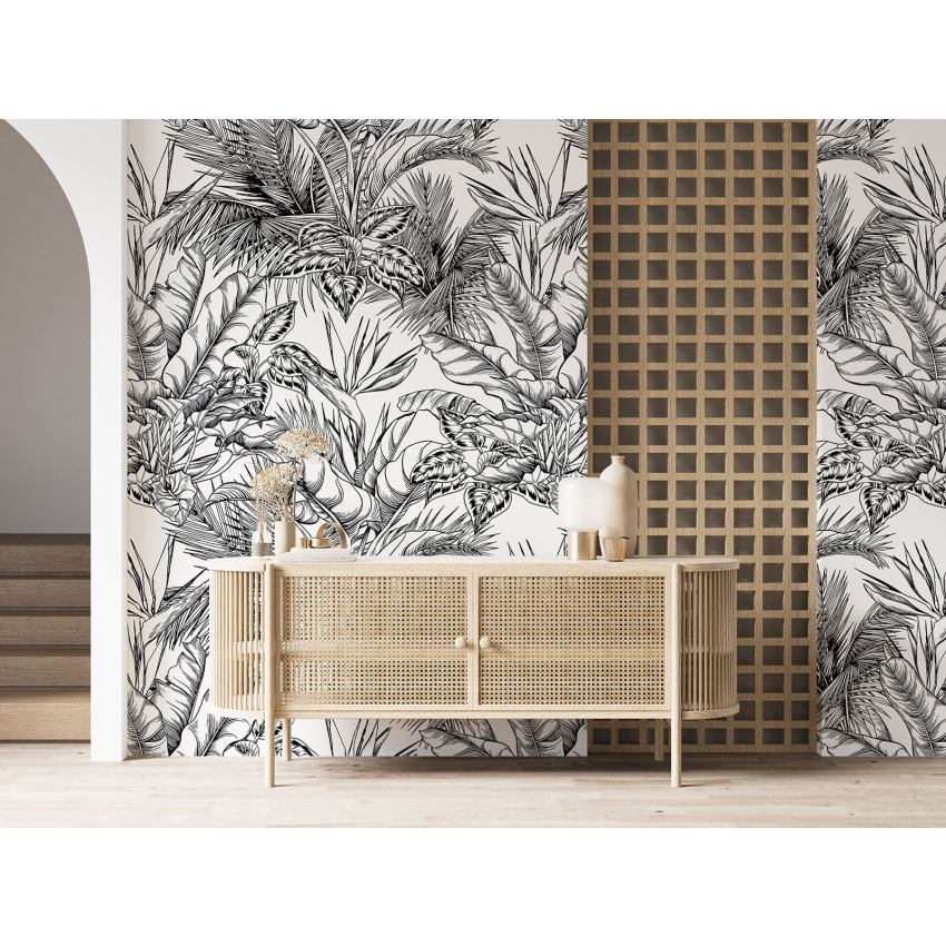Papier peint motif XL - Motif botanique
