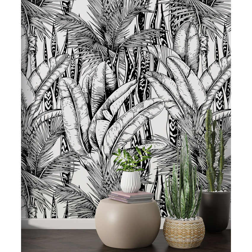 Papier peint motif XL - Motif botanique