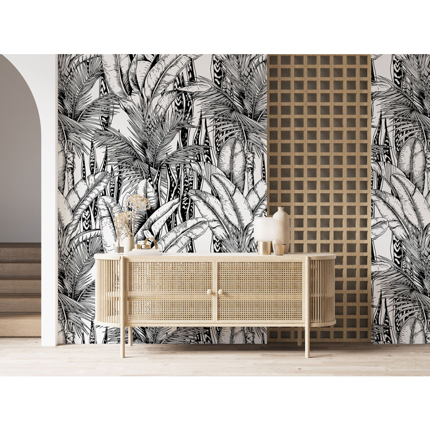 Papier peint motif XL - Motif botanique