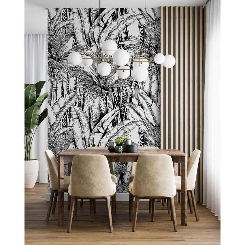 Papier peint motif XL - Motif botanique