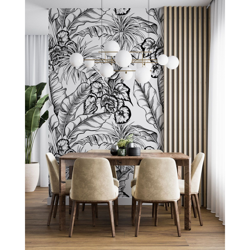 Papier peint motif XL - Motif botanique