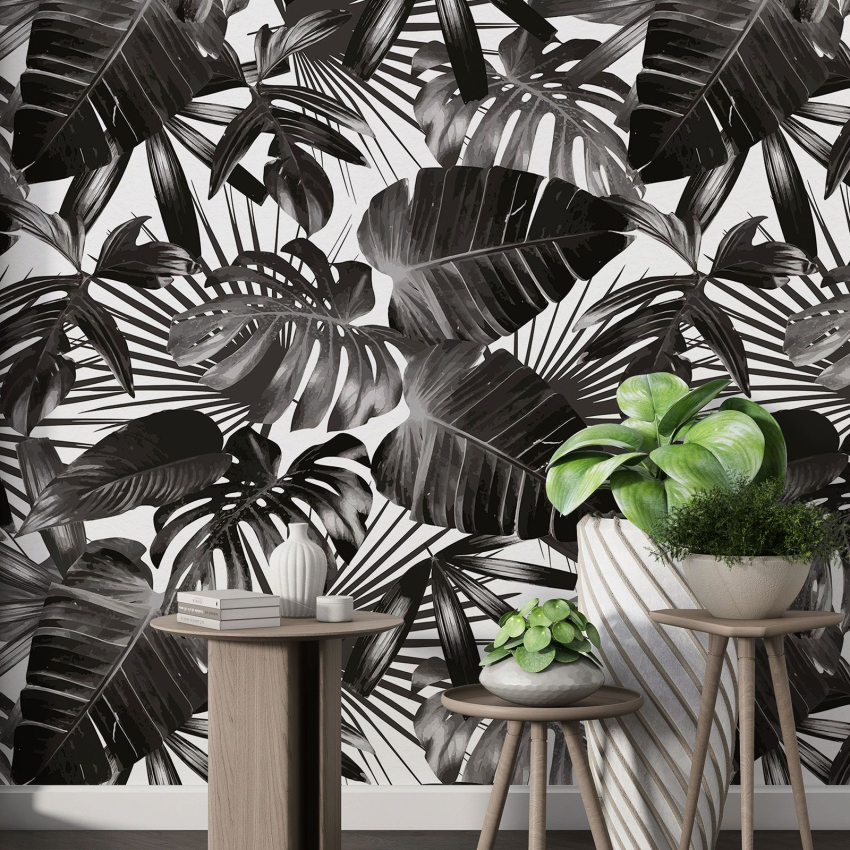 Papier peint motif XL - Motif botanique